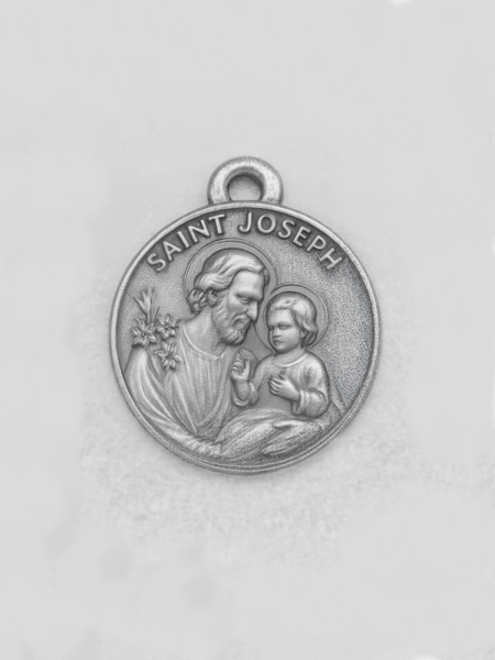 Saint Joseph silver pendant