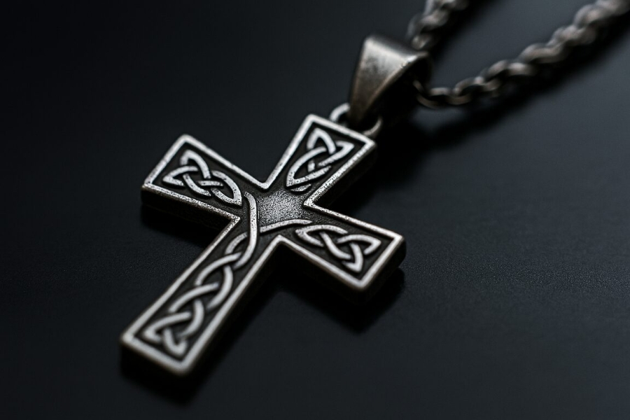 Elegant silver cross