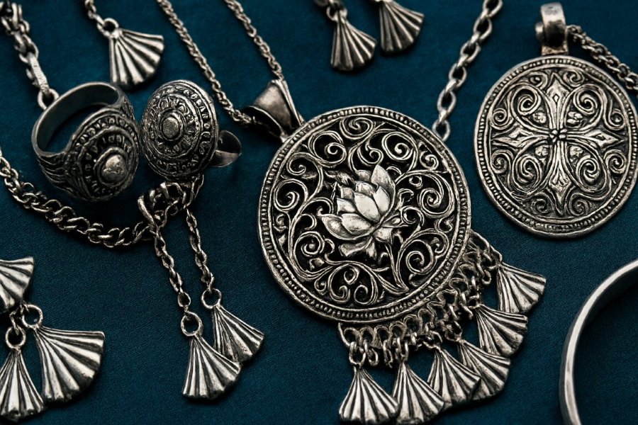 Traditional silver j