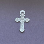 Silver Christian orthodox cross pendant